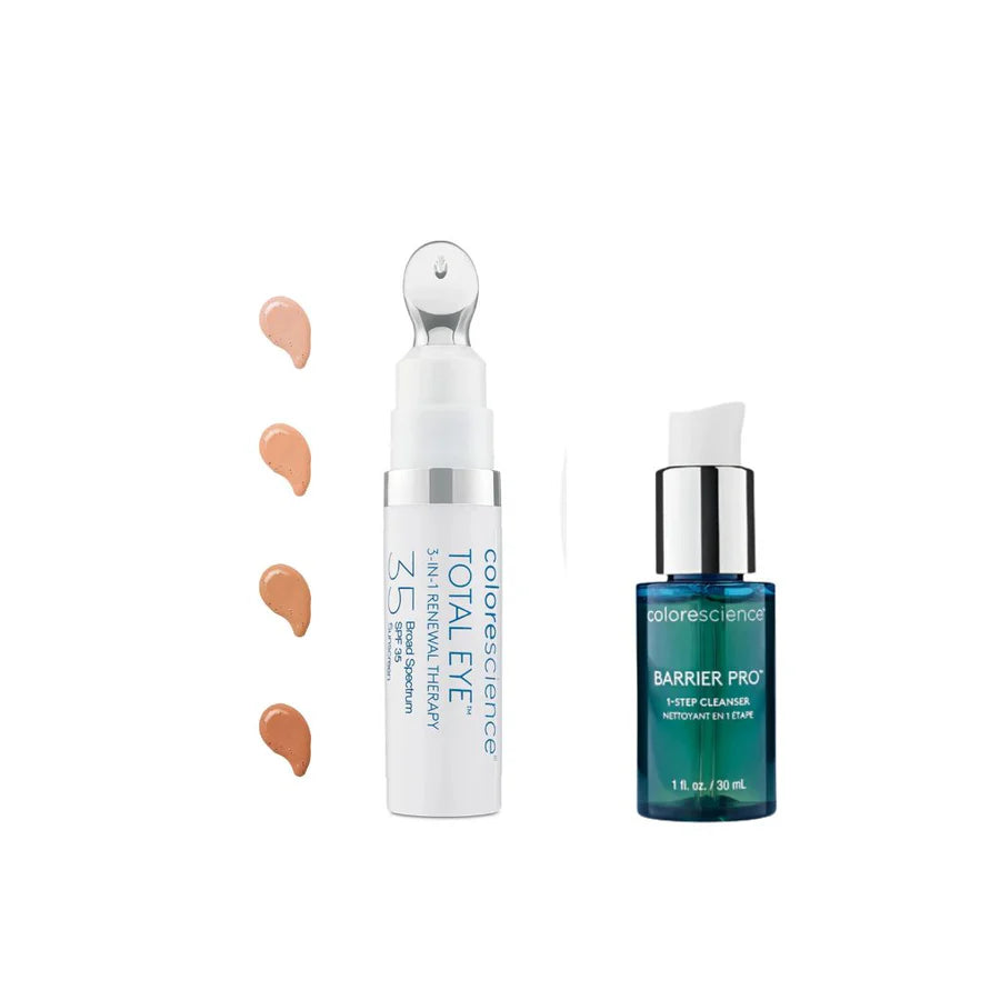 Colorescience Kampanje. Kjøp Total Eye Medium, få med Barrier PRO Øyeprodukter
