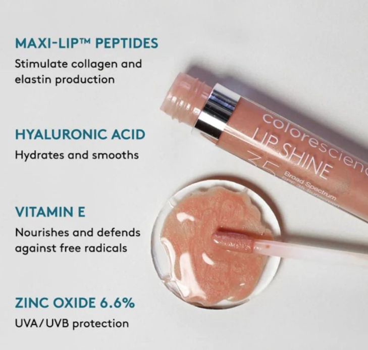 Colorescience Lip Shine SPF35 Rose 4 ml