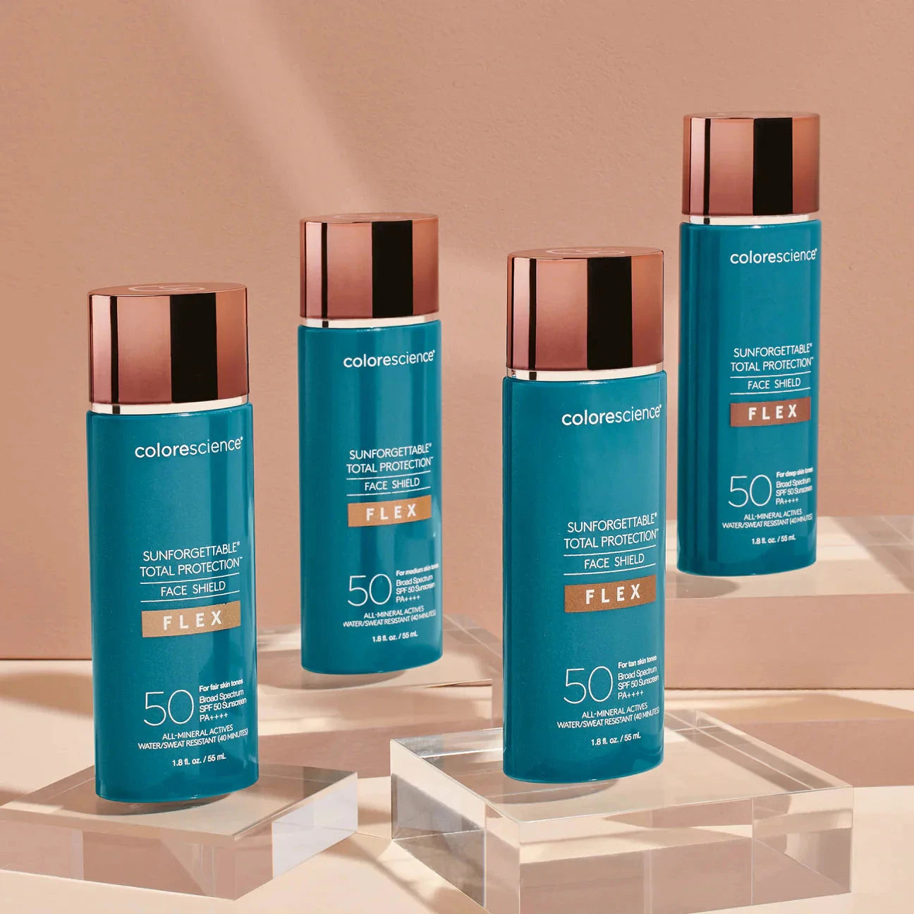 Colorescience Sunforgettable Total Protection Face Shield Flex SPF50 - Light 55ml Solbeskyttelse