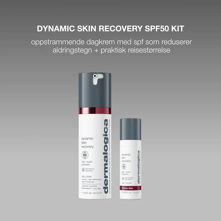 Dermalogica Limited Edition: Dynamic Skin Recovery spf 50 Duo pakke med 50ml + 15ml Solbeskyttelse