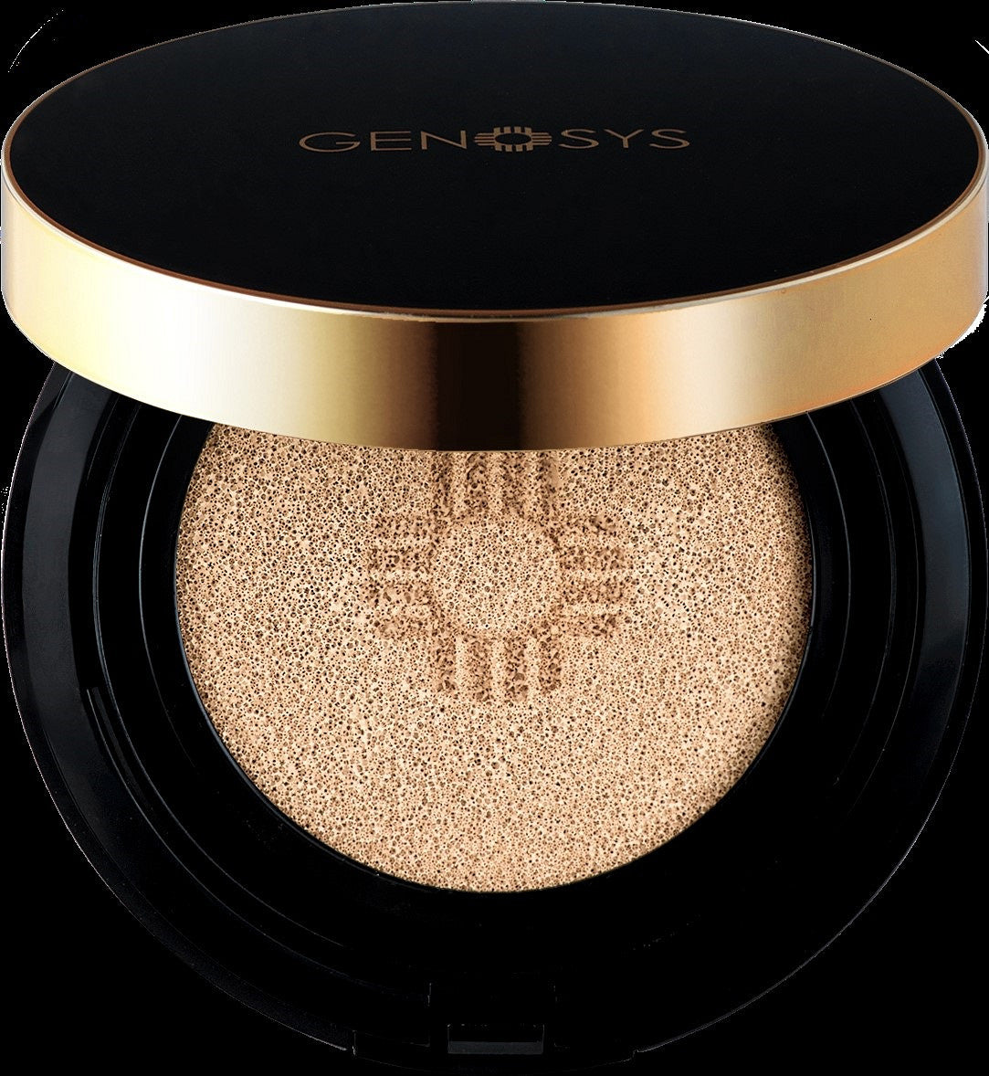 Genosys Skin Caring Blemish Balm Cushion 03 Camel 15g+15g Refill SPF50 Kosmetikk