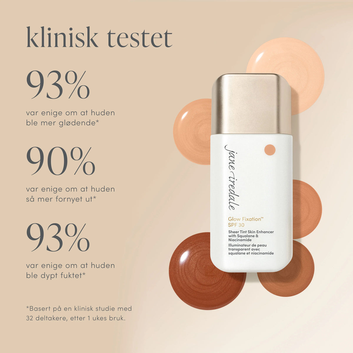 Glow fixation SPF 30 Skin tint - Fair to Light Kosmetikk