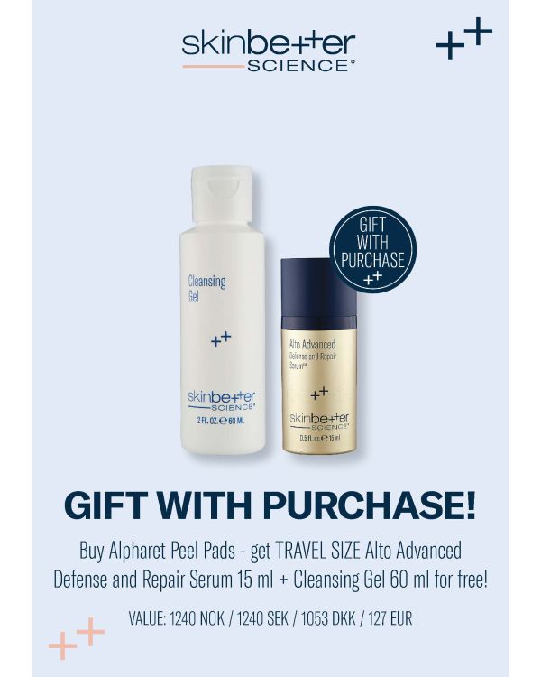 Kampanje Skinbetter Science AlphaRet Exfoliating Peel Pads (30stk) få med gave! Rens