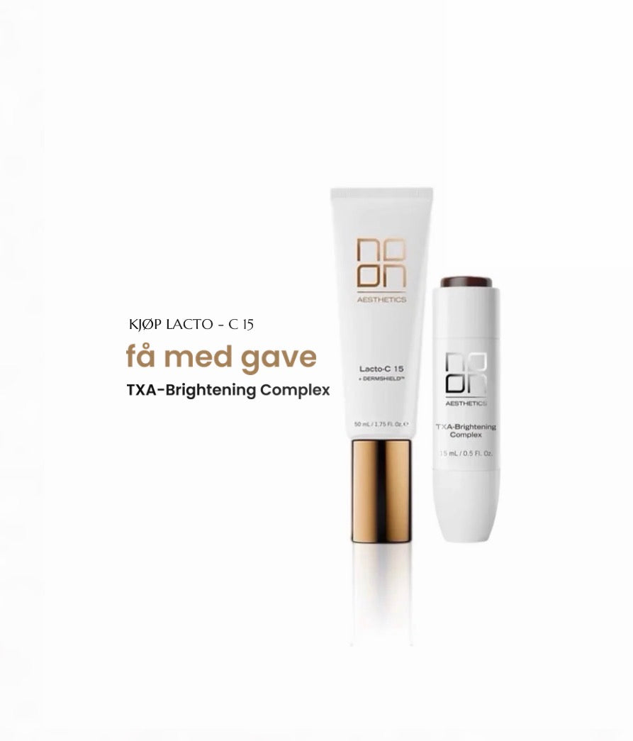 KAMPMAJE kjøp Noon Aesthetics Lacto-C 15 få med TXA Brightening Complex 50ml Ansiktskrem