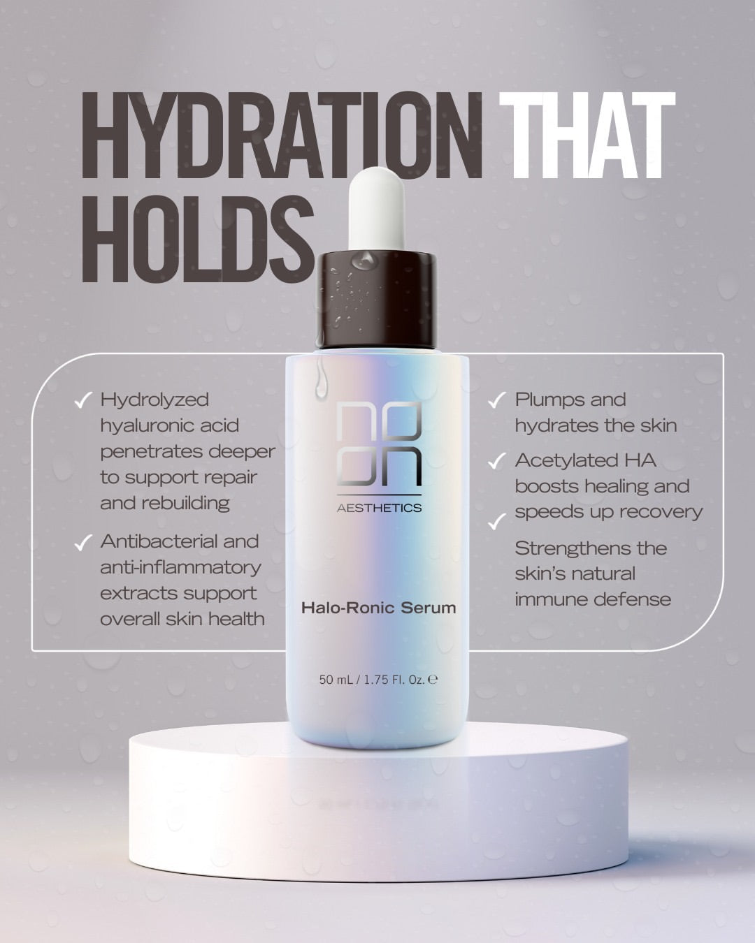 Noon Aesthetics Halo-Ronic Serum 50ml Serum