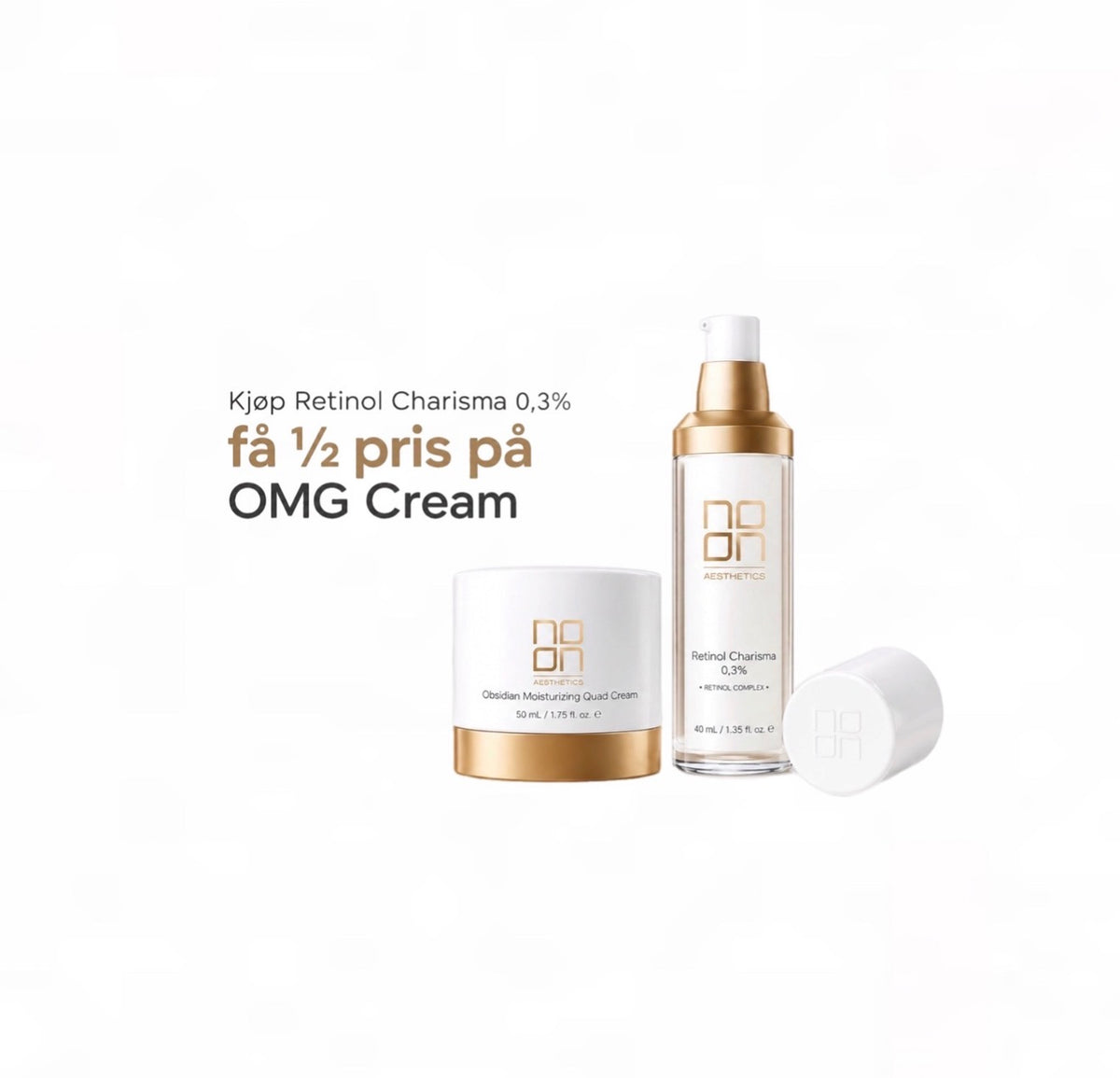 Noon Aesthetics Retinol Charisma Delicate 0,3% Få med OMG krem til halvpris Ansiktskrem