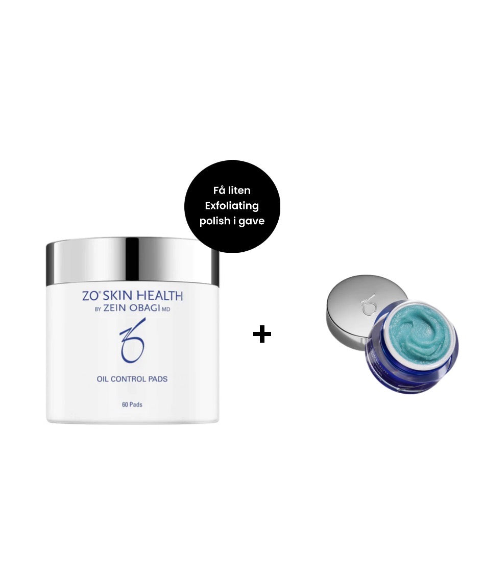 ZO Skin Health Oil Control Pads 60pads få med liten Exfoliating polish i gave Toner/Peeling
