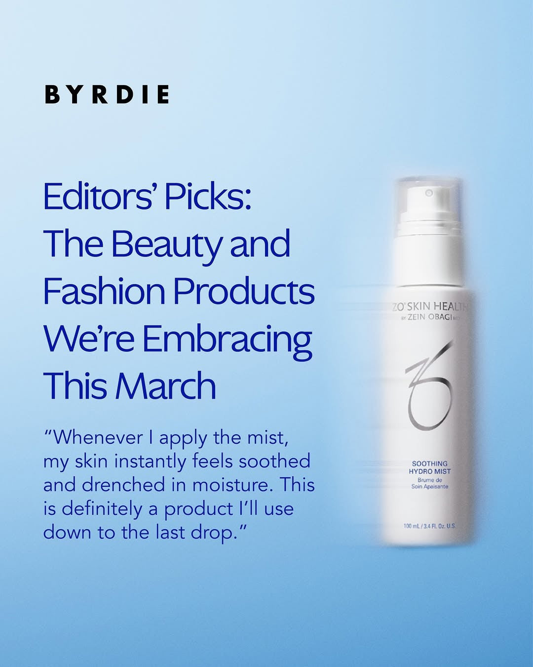 ZO Skin Health Soothing Hydro  Mist