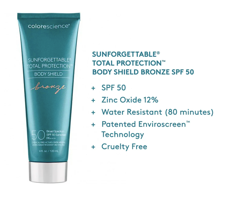Colorescience Sunforgettable Total Protection Body Shield SPF50 -  Bronze 120ml