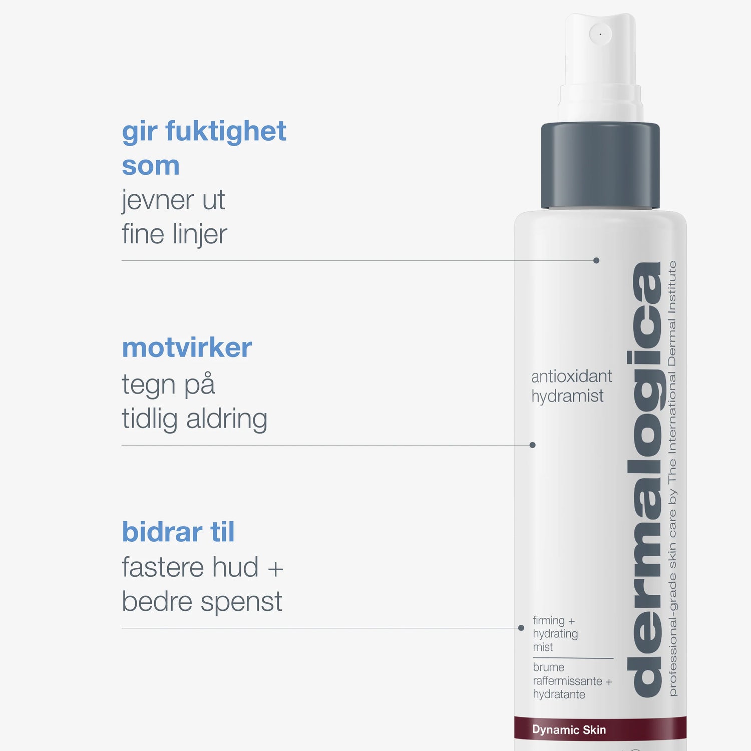 Antioxidant hydramist fuktighetsspray