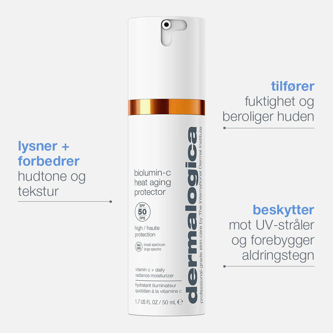 Biolumin-c heat aging protector spf50 dagkrem 50 ML Ansiktskrem