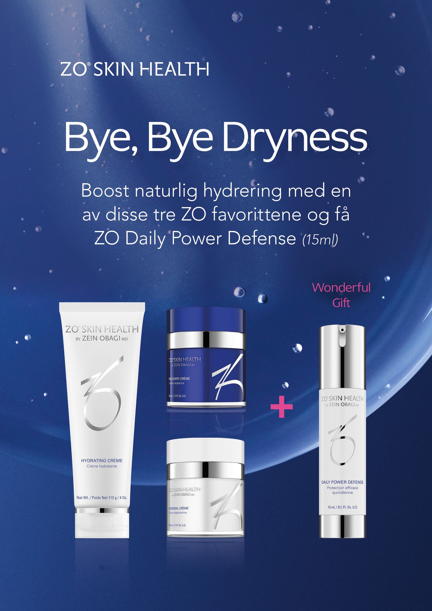 ZO Skin Health Recovery Crème- Få Daily Power Defense 15ml.