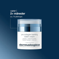 Kampanje: Kjøp Nyheten Dermalogica Pro-Collagen Banking Water Cream, få med Circular Hydration Serum 10ml fukttighetskrem
