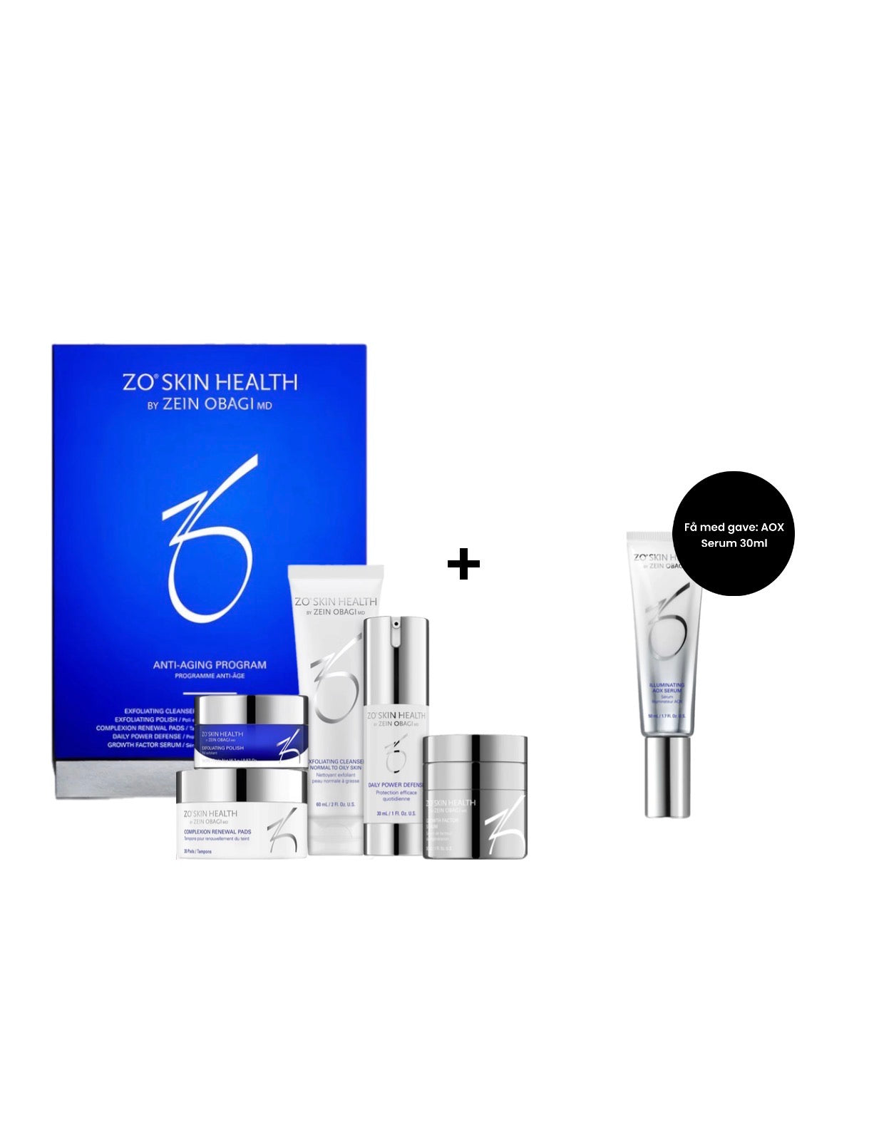 ZO Skin Health Anti-Aging Program få med AOX Serum i 30 ml Hudpleiesett for anti-aldring
