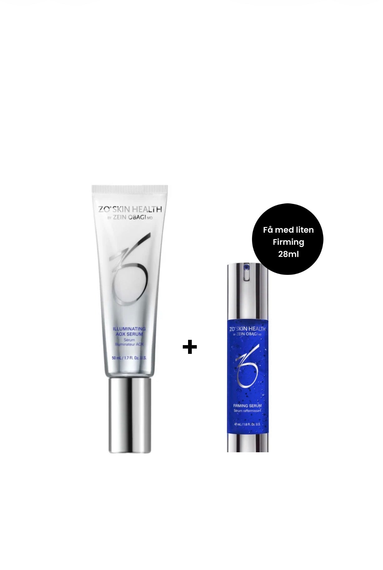 ZO Skin Health Illuminating AOX Serum 50ml få med Firming serum 28ml Serum